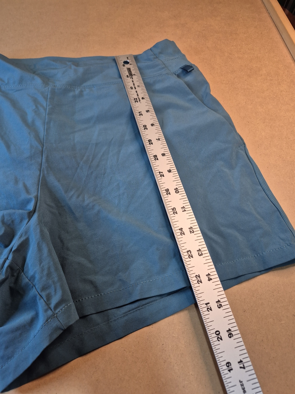 Athleta Womens Athletic Shorts in Teal Blue Size 14 - Picture 6 of 11